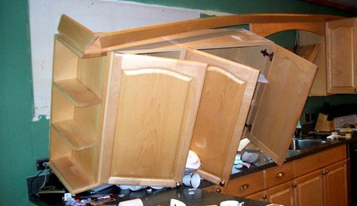 broken kitchen